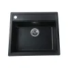 Гранітна мийка Globus Lux VOLTA 570х510-А0001, чорний металiк- Фото 1
